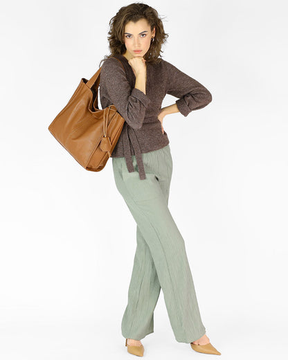 SOHO™ Klassische Shopper-Tasche aus italienisches Rindsleder