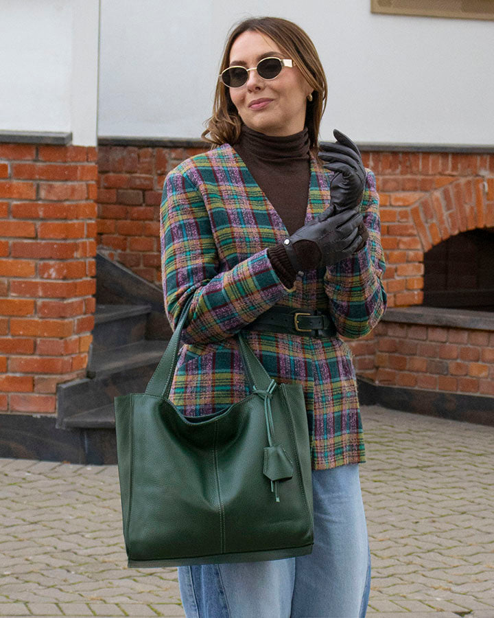 SOHO™ Klassische Shopper-Tasche aus italienisches Rindsleder