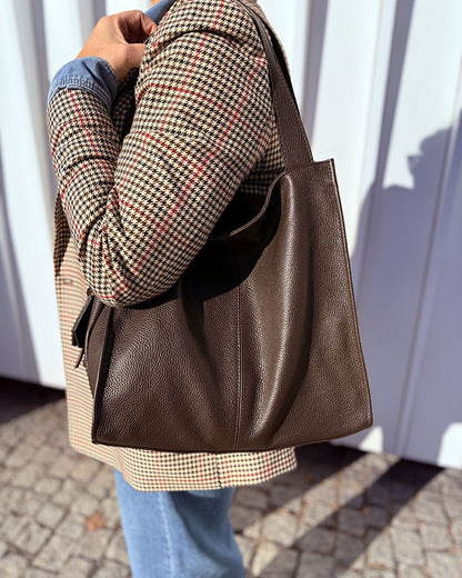 SOHO™ Klassische Shopper-Tasche aus italienisches Rindsleder
