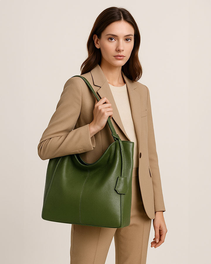 SOHO™ Klassische Shopper-Tasche aus italienisches Rindsleder