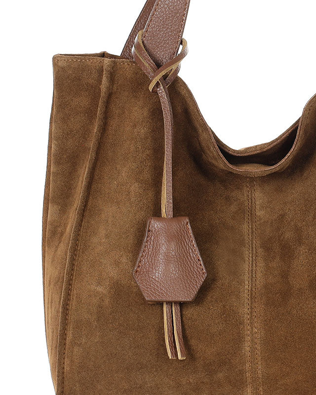 SOHO WILD™ Klassische Shopper-Tasche aus italienischem Wildleder