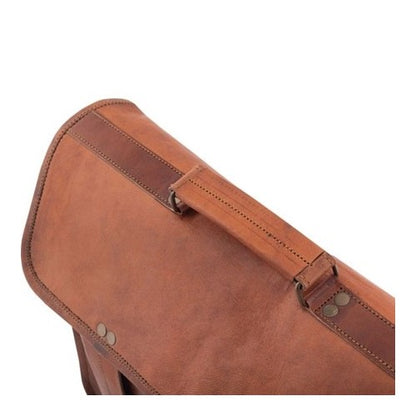 RHIVAN VINTAGE – Große Lederaktentasche aus Echtleder für Damen und Herren 17"