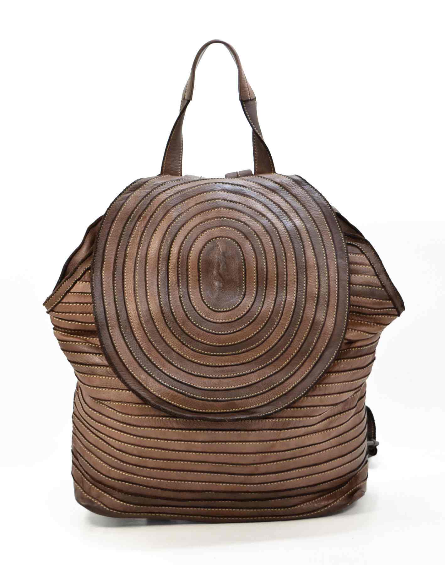 brown quilted leather backpack Quilted backpack leather for ladies black brown green, Italian soft leather, vintage backpack women's leather – Sacktaschen