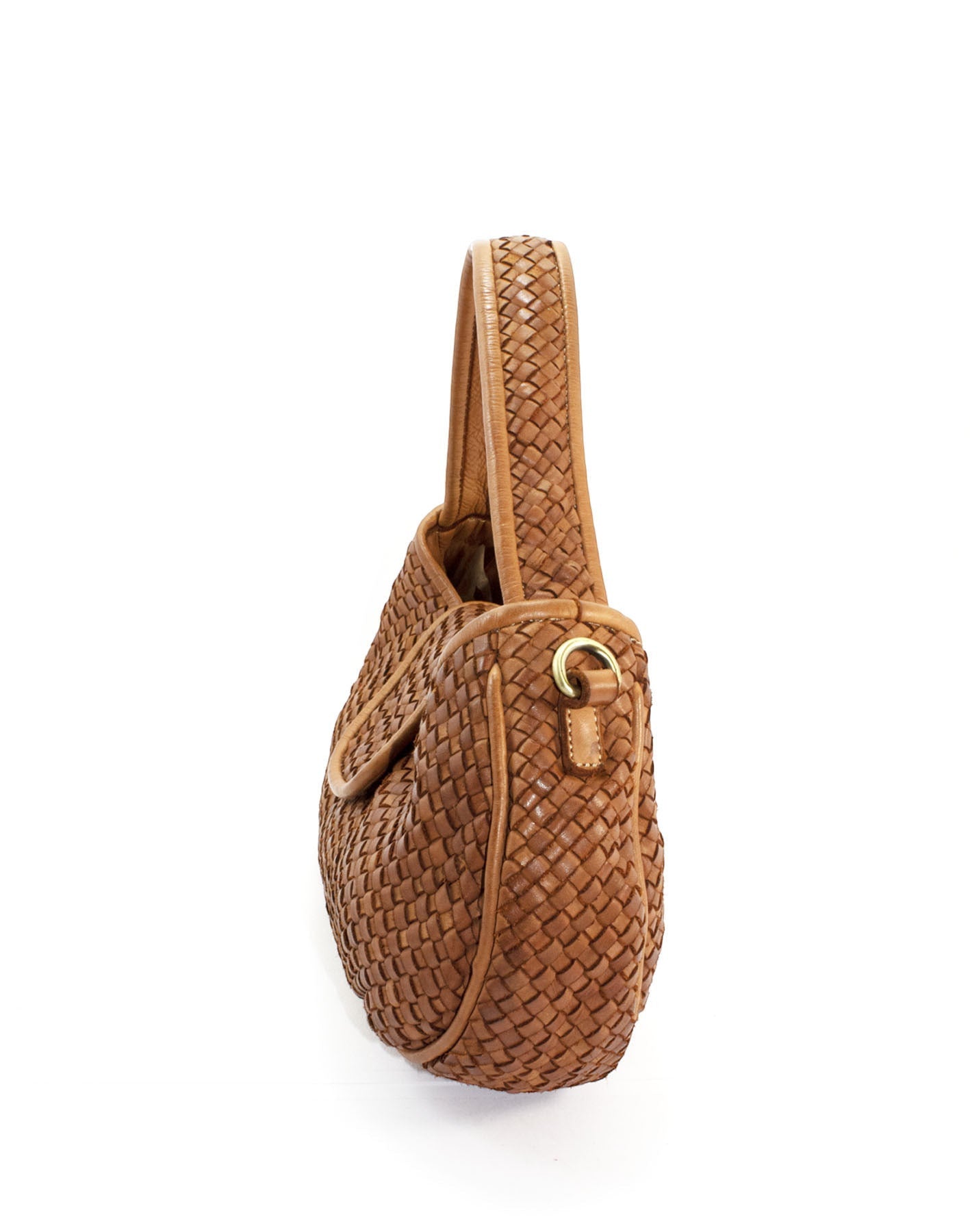 CONTESSA● Elegant mittelgroße Schultertasche Damen aus geflochtenem Leder Sacktaschen.com
