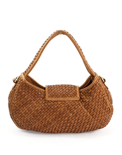 CONTESSA● Women's shoulder bag made of braided leather