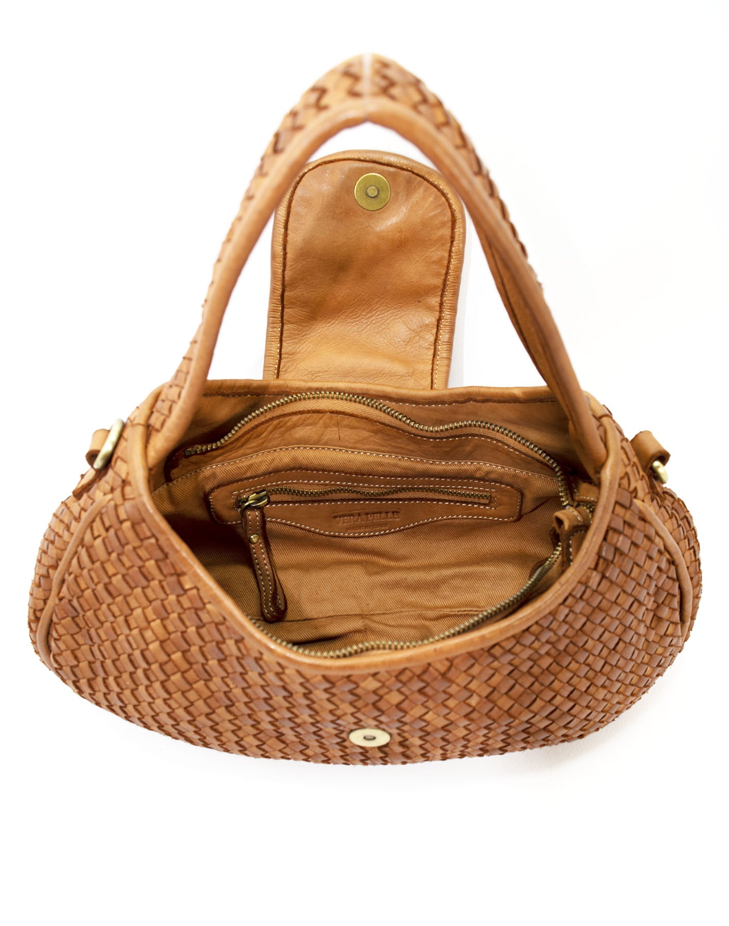 CONTESSA● Women's shoulder bag made of braided leather