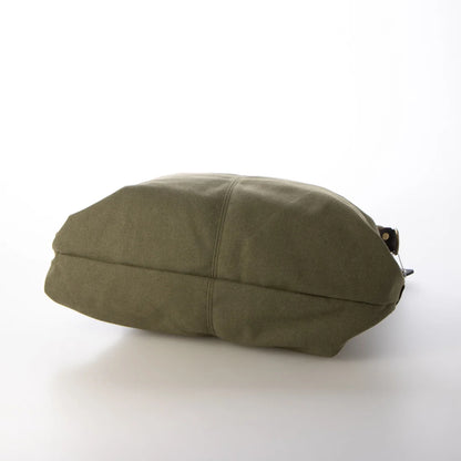 KOUKO. Schultertasche für Damen aus Segeltuch Canvas und italianischem Leder