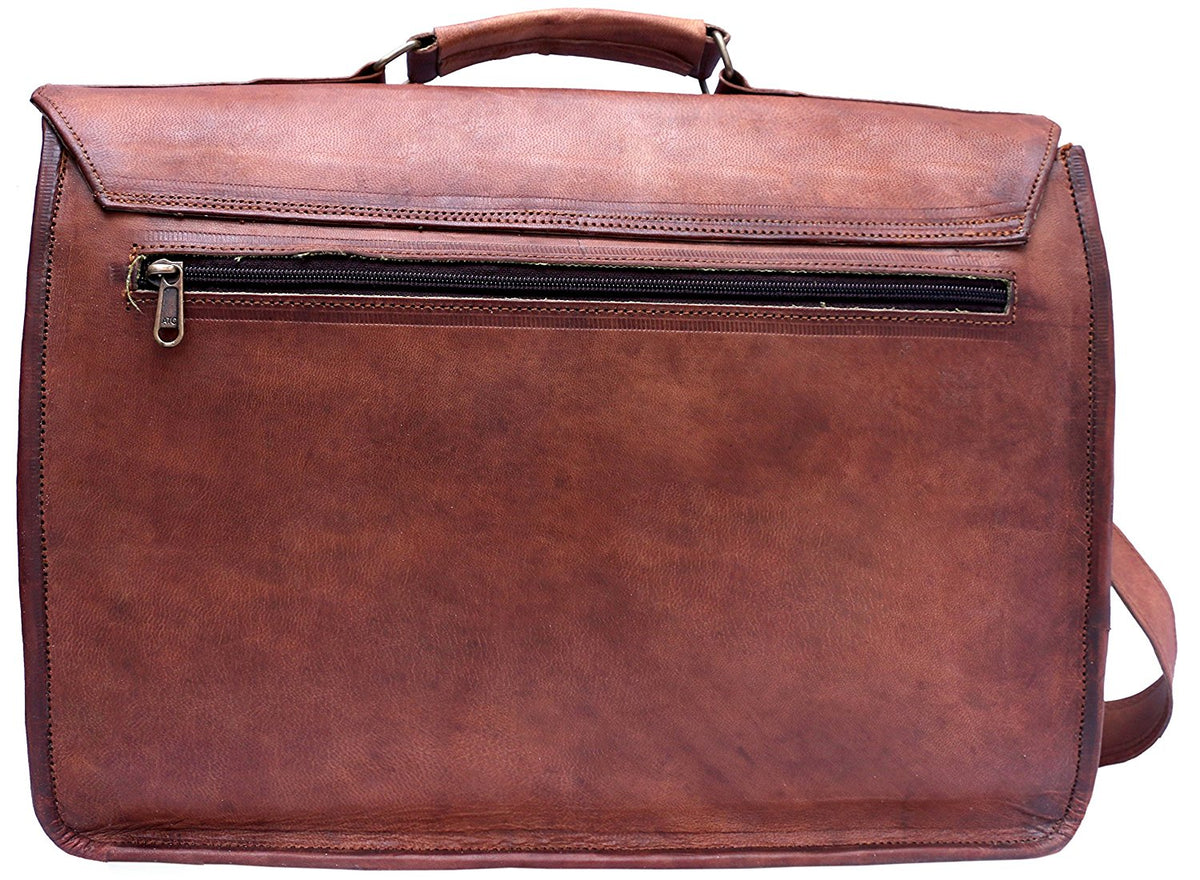 RAIPUR VINTAGE – Handgefertigte Lederaktentasche für Damen und Herren