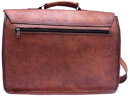 RAIPUR VINTAGE – Handgefertigte Lederaktentasche für Damen und Herren