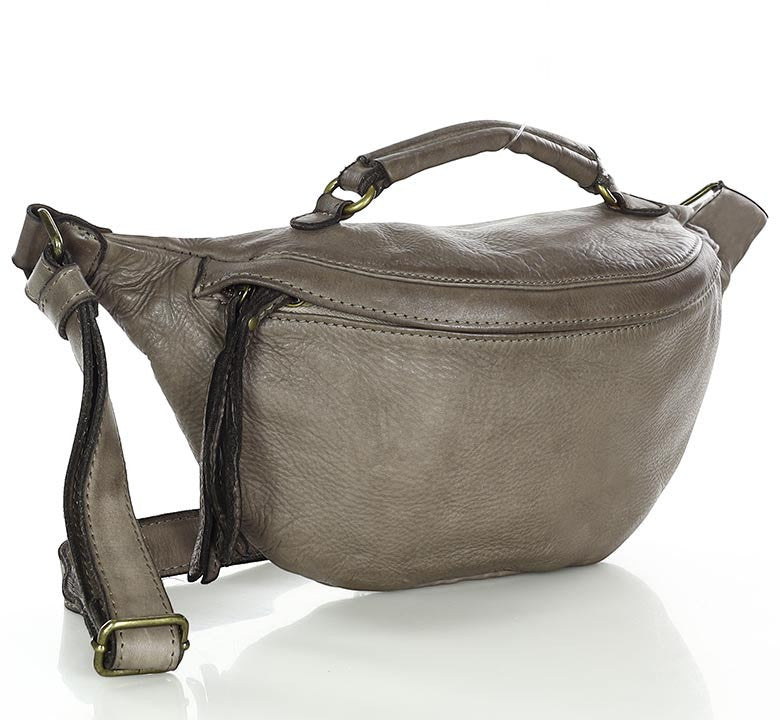 TORINO● Große Lederbauchtasche für damen m. RV. Sacktaschen.com