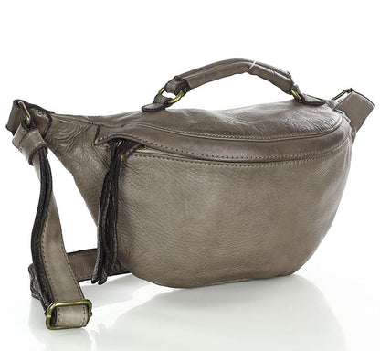TORINO● Große Lederbauchtasche für damen m. RV. Sacktaschen.com