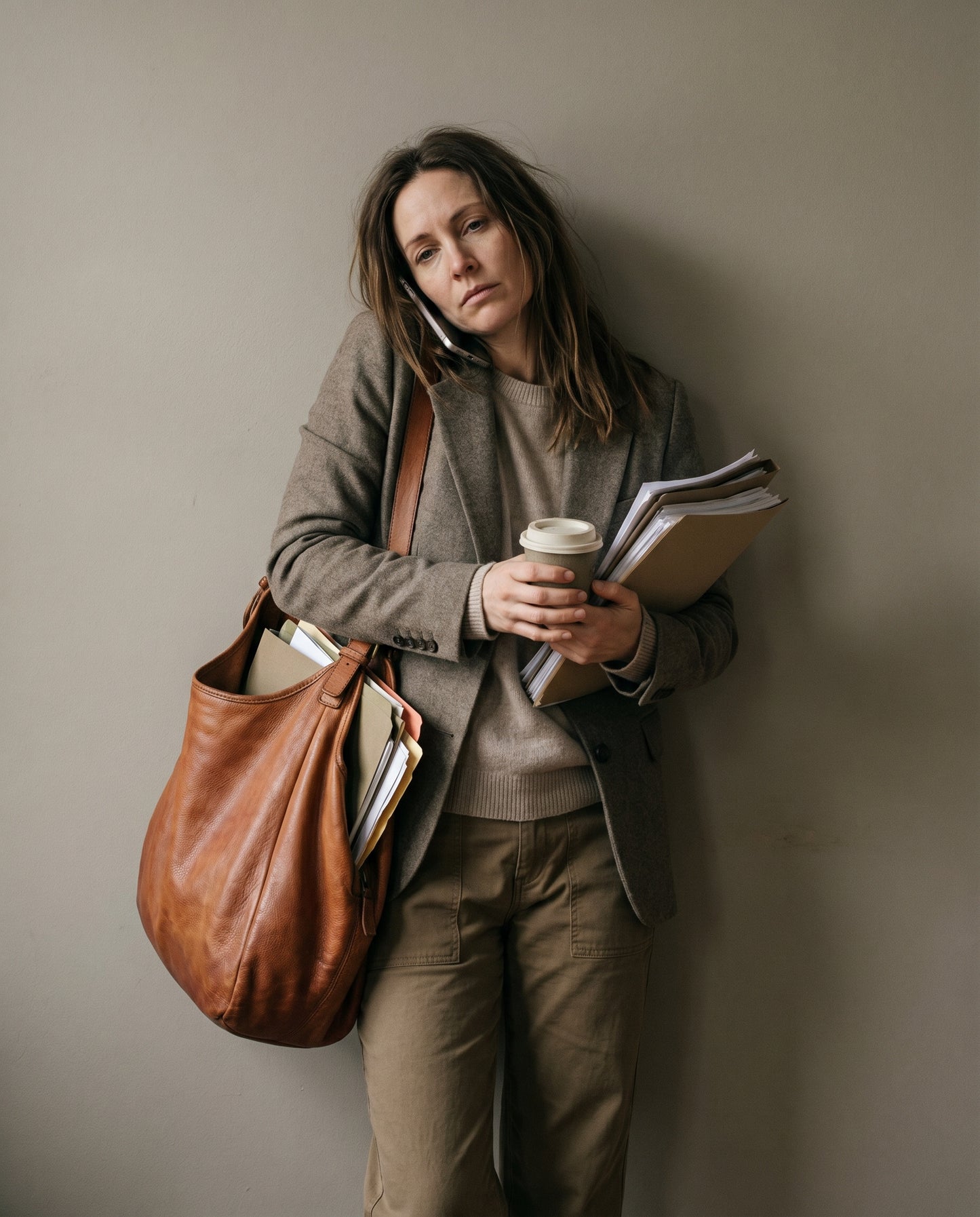 HOBO● Große Damen Beuteltasche Aus italienischem Leder. Zwei-Kammer-Beutel. Sacktaschen.com