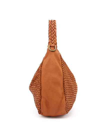 MONERA HOBO● Sac à bandoulière pour femme en cuir italien tressé