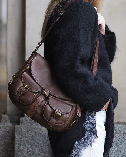 ANCONA™ Mittelgroße Umhängetasche im Safari-Stil – stilvoll, edel & funktional Sacktaschen.com