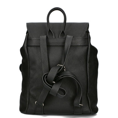 Damen Rucksacktasche aus Leder in Schwarz