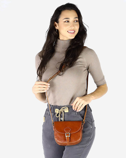 CIARA Kleine Damen Leder Umhängetasche Crossbody Sacktaschen.com
