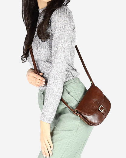 CIARA Kleine Damen Leder Umhängetasche Crossbody Sacktaschen.com