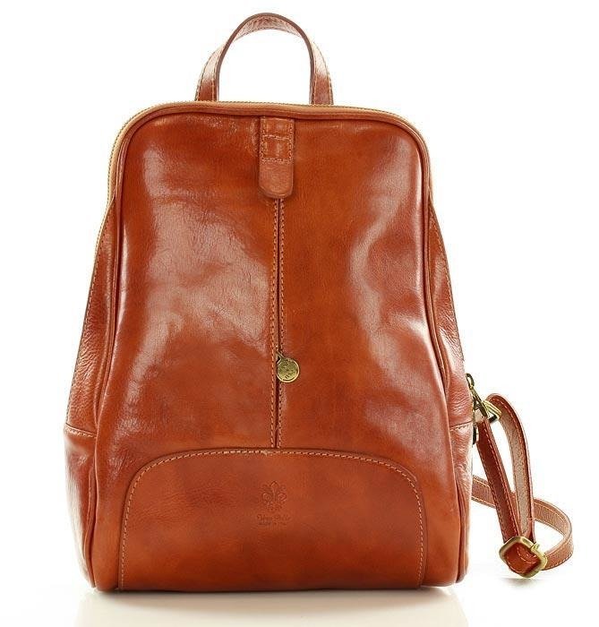 MODENA Kleine City Lederrucksack für Damen aus wunderschönem italienischem Leder