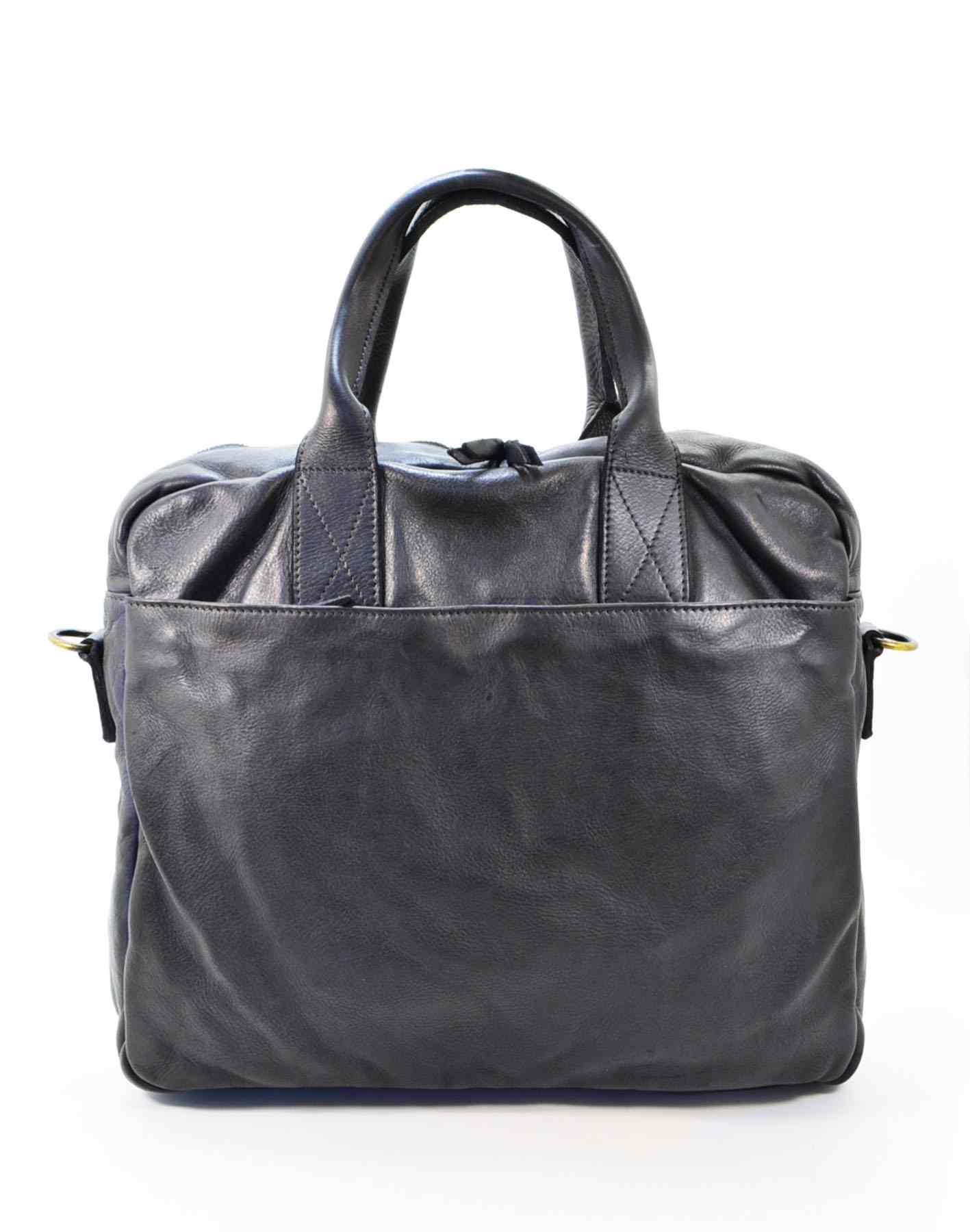 Schwarz APPELLO● Italienische Leder Businesstasche Laptoptasche für Damen und Herren Sacktaschen.com