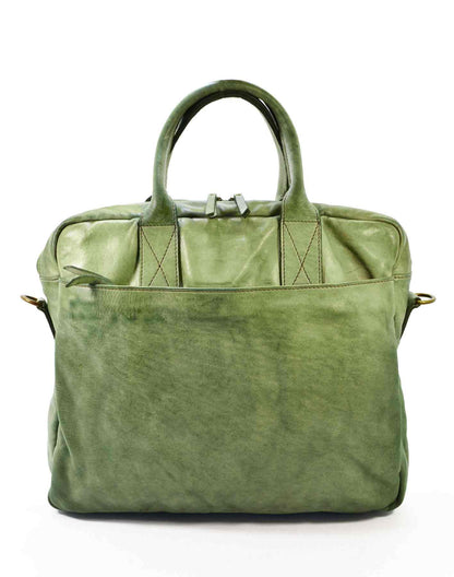 Grün (minzgrün) APPELLO● Italienische Leder Businesstasche Laptoptasche für Damen und Herren Sacktaschen.com