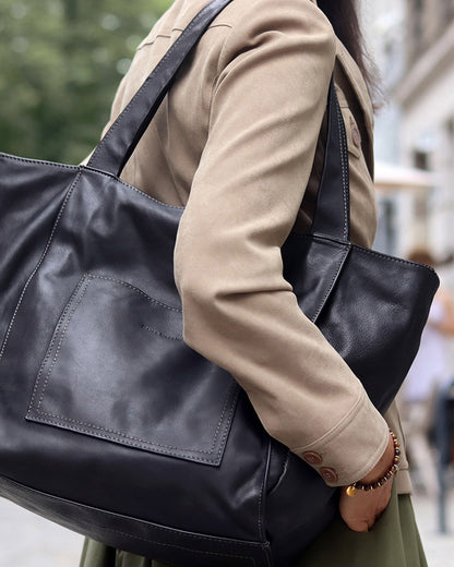 caldera-damen-shopper-bag-tote-tasche-naturleder-braun-schwarz_12 Sacktaschen.com