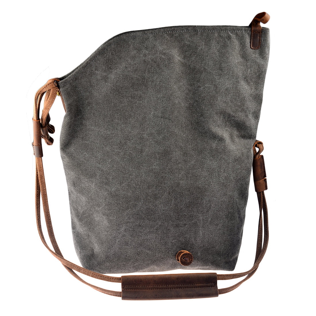 TRIAN VINTAGE Damen crossbody bag aus Segeltuch mit Leder Sacktaschen.com