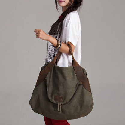VANQUE™ ladies shoulder bag canvas canvas and leather shoulder bag