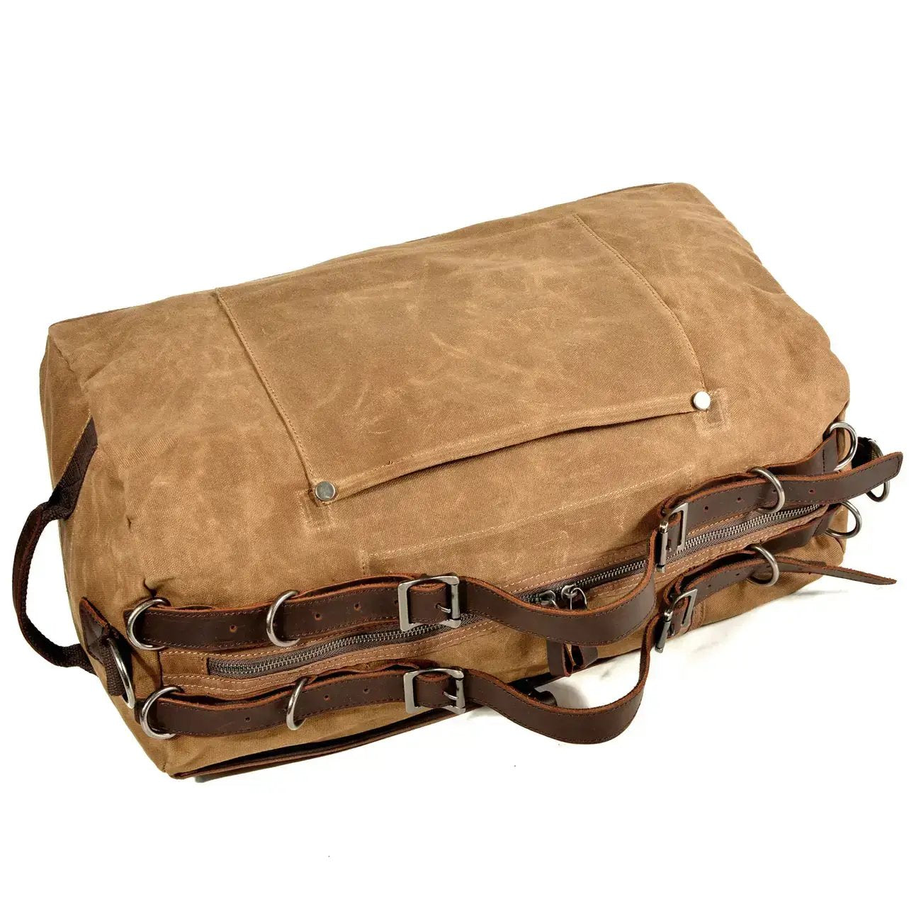 Grand sac de voyage / week-end pour homme et femme, taille L, cuir nappa,  697 cognac marron -  Canada