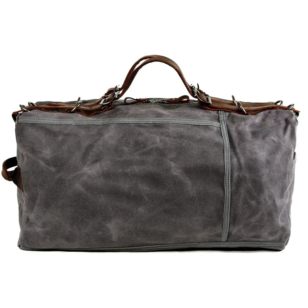 DoubleWaxtraveler XL Sac de voyage sac week end en toile cir e et cuir de style vintage