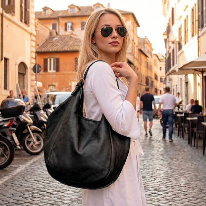 BEATRIX | Hobo-Bag XL aus Leder – Elegante, große Schultertasche & weicher ShopperBEATRIX