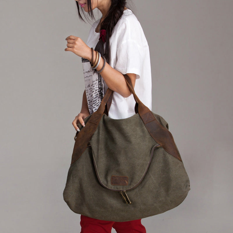 MARK I VINTAGE™ Vintage Canvas Leather Bag Shoulder Bag Ladies