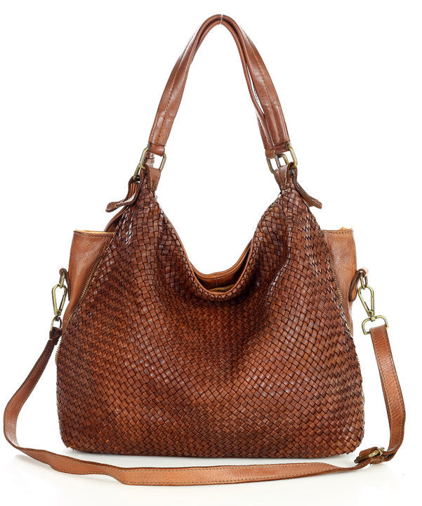 (EXPRESS) HOBO TRECCIA● Hobo bag Women's pouch bag made from braided leather