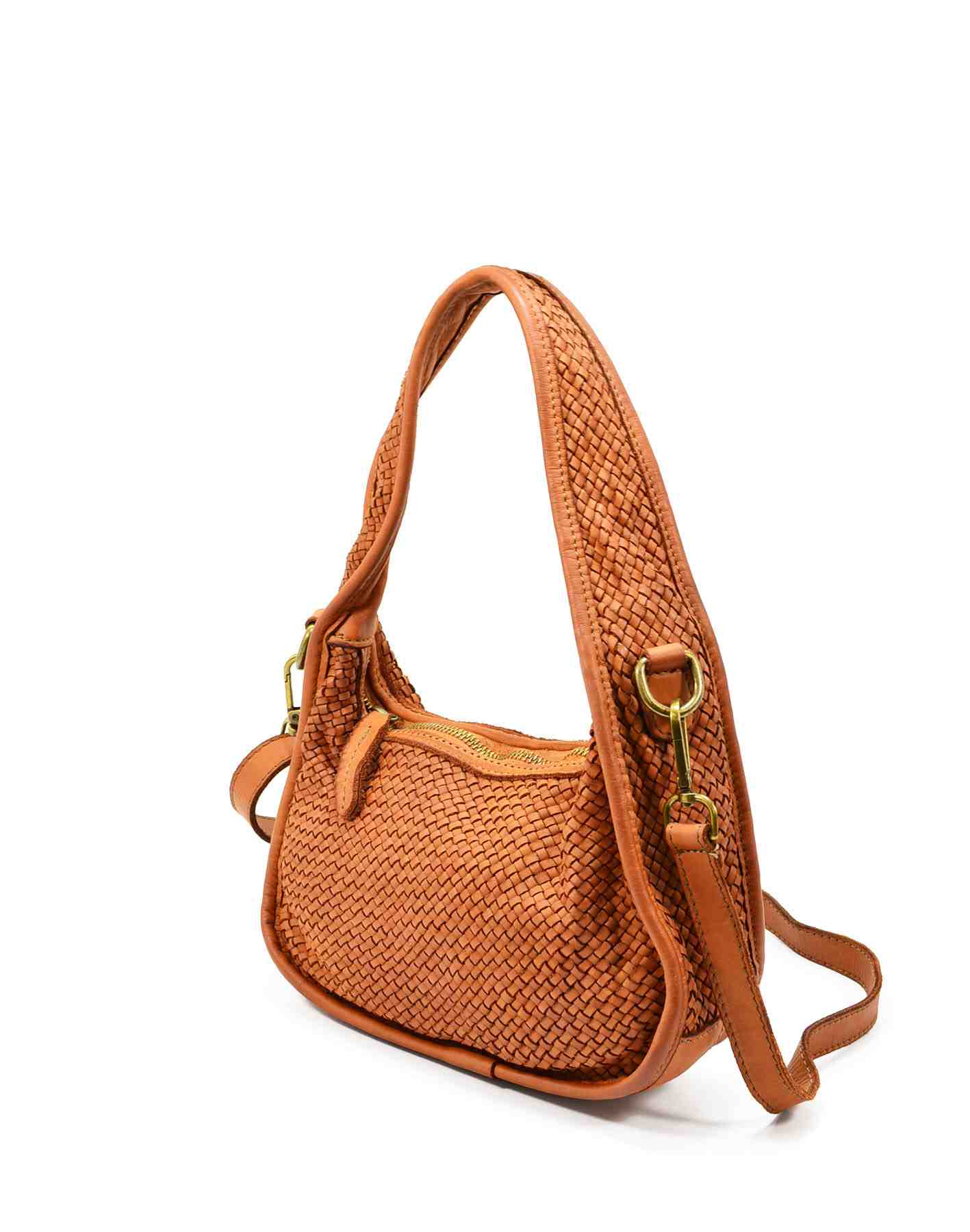 MATTI● Geflochtene Schultertasche Leder Damen – Stilvolle 3-in-1 Flexibilität Sacktaschen.com