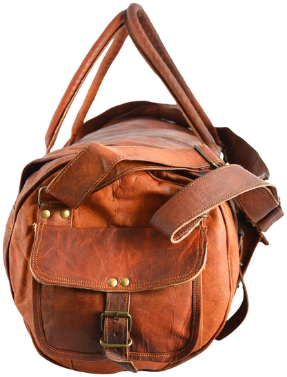 VINTAGE ESCAPE™ Gross Handgemahte Leder Reisetasche XXL 30"