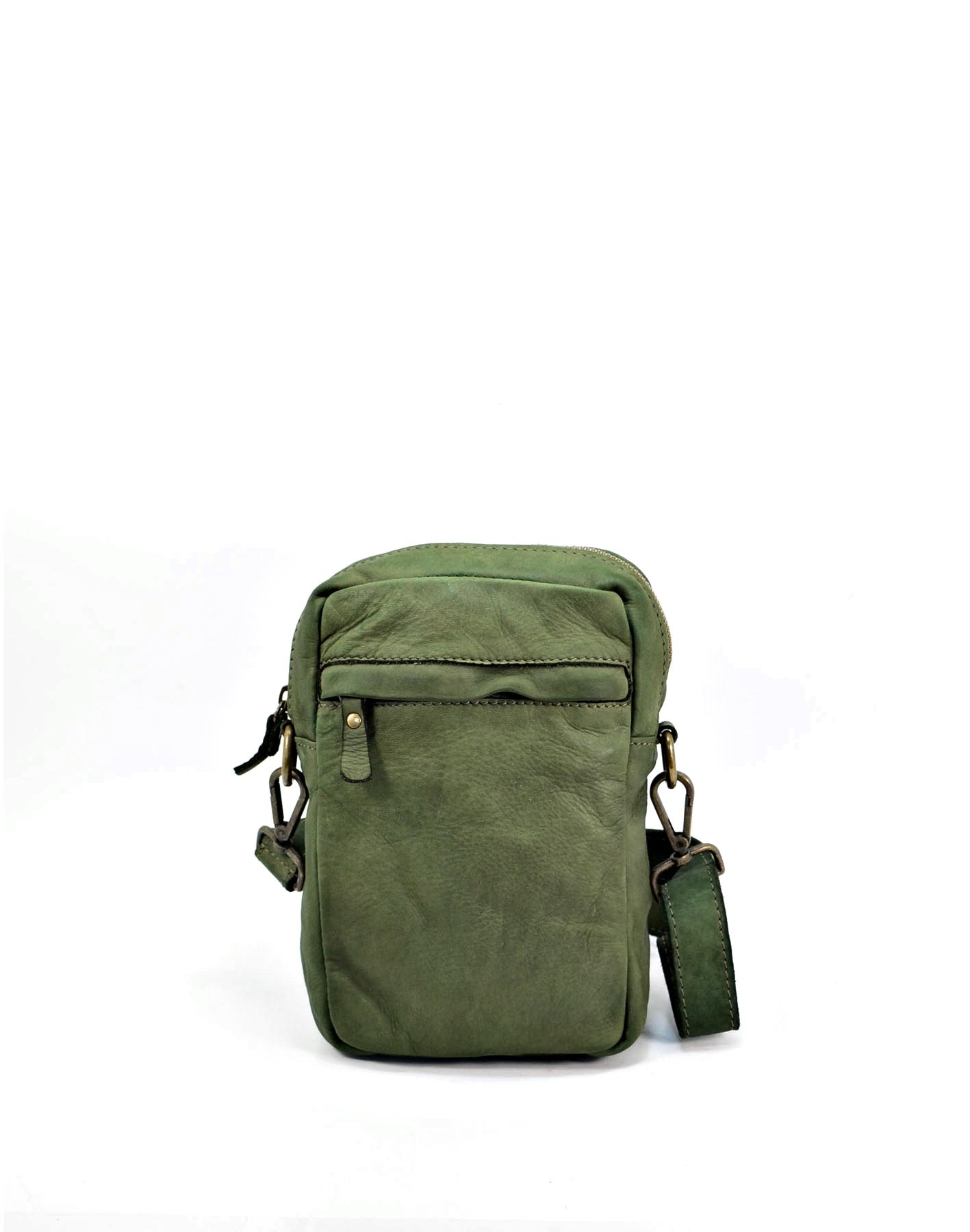 BRIXTEN● Sac à bandoulière élégant pour Hommes en cuir italien, Pochette crossbody