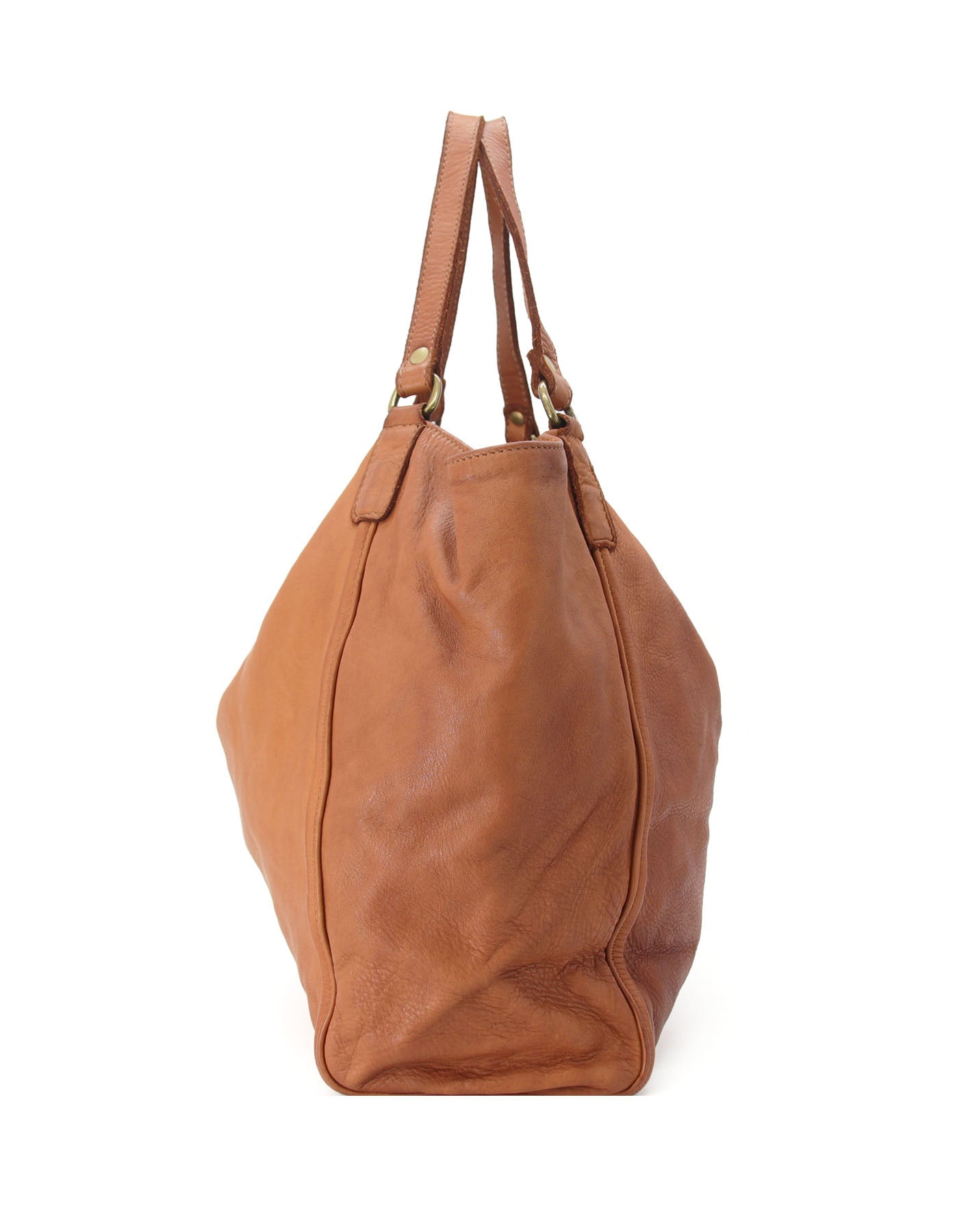 HOBO FACILE ● Grand sac à main shopper en cuir avec fermeture éclair pour femmes. 