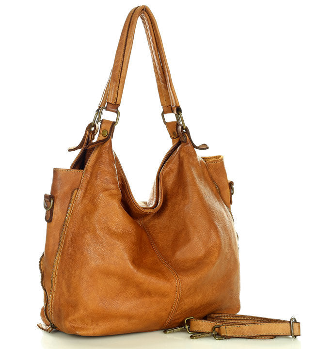 (express) HOBO VINTAGE™ Hobo-Bag Beuteltasche Damen aus echt Leder Sacktaschen.com