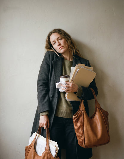 HOBO VERO● Große Damen Shopper Beuteltasche aus italienischem Leder Sacktaschen.com