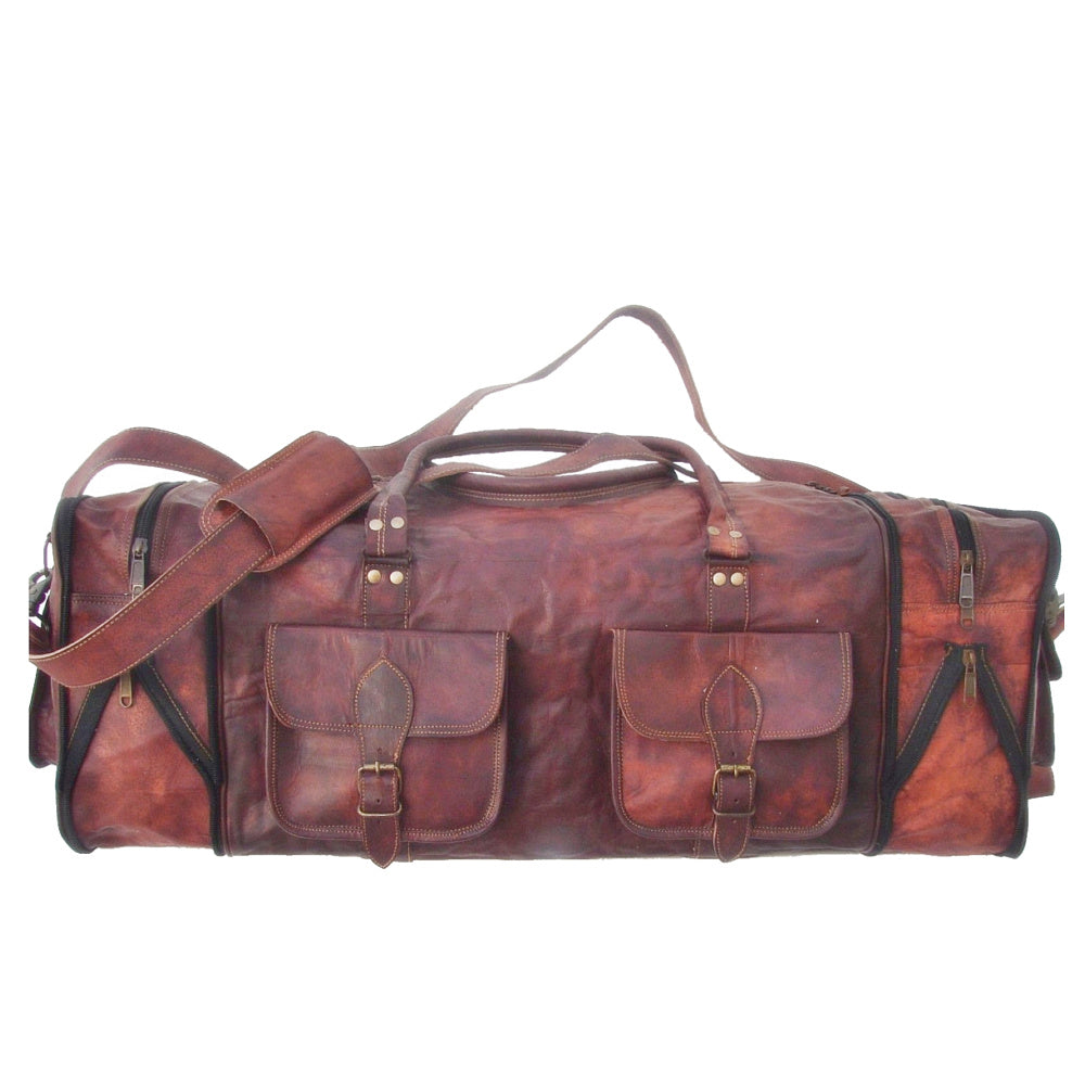 TUAREG TRAVELER™ Groß handgemahte Leder Reisetasche XXL 30" Sacktaschen