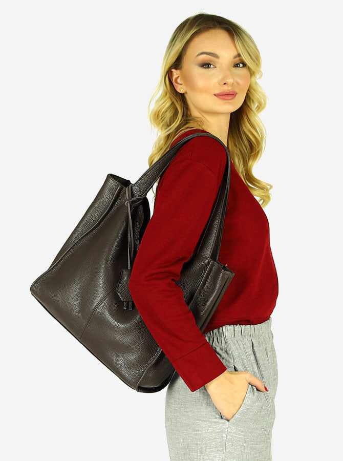SOHO™ Klassische Shopper-Tasche mit Reißverschluss aus