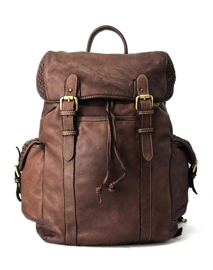 APPIA XL | Large Vintage Leather Backpack with Flap
