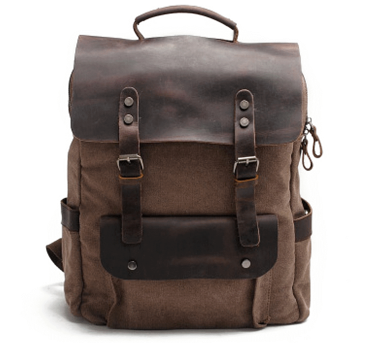 canvas leather backpack purse Canvas Backpack for Women