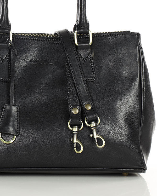 LACROIX. Elegante Zwei-Kammer Handtasche Ledertasche für Damen