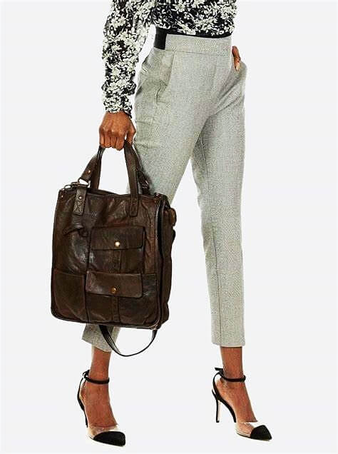 Leder Handtasche Henkeltasche für Damen und Herren, braun schwarz, safari  stil, Leder Tote Arbeitstasche Unisex, Urban Tasche, zwei kammern,  Laptoptasche Vintage – Sacktaschen
