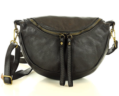 Schwarz leder-bauchtasche-gurteltasche-schwarz-damen-N1V163_1 Sacktaschen.com