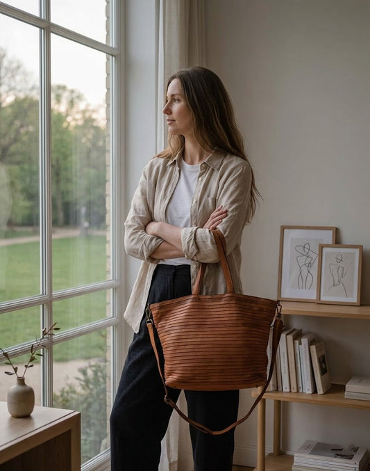 LINARE● Große Shopper Handtasche mit Reißverschluss – Italienische Exzellenz Sacktaschen.com