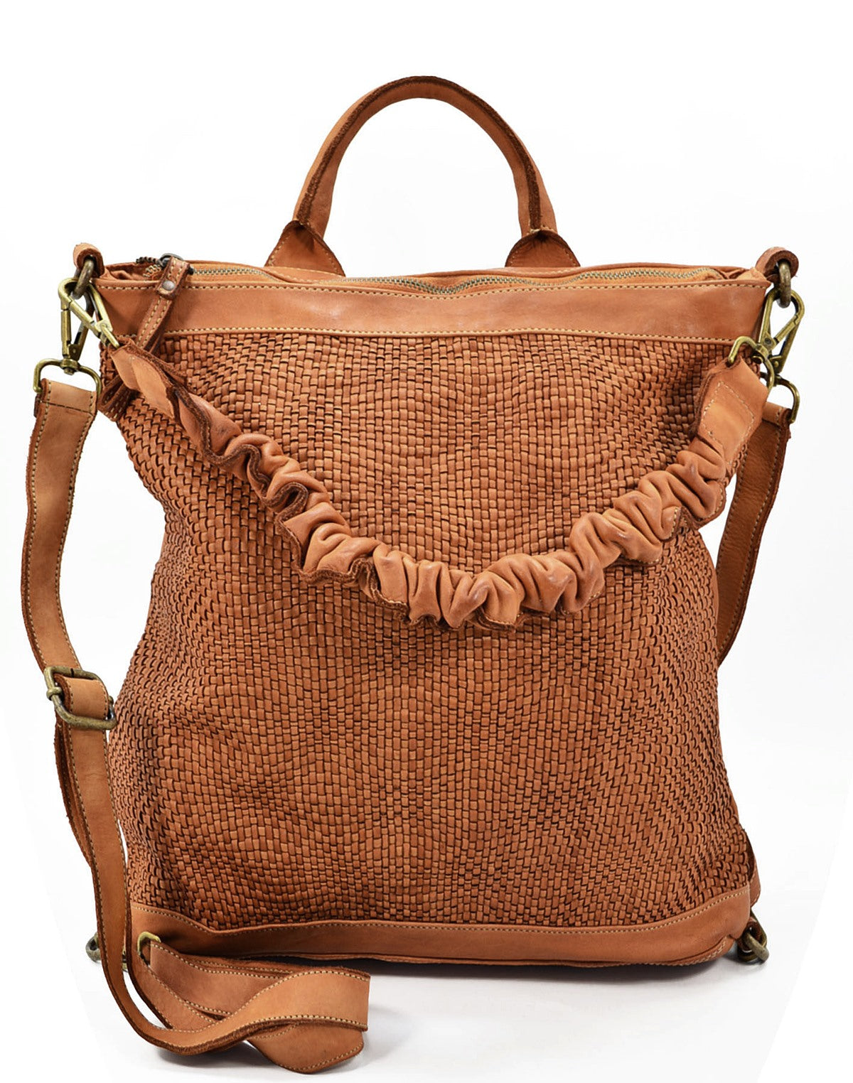 AJACCIO● 2in1 Tote Shopper Bag with Backpack Function beige-taupe