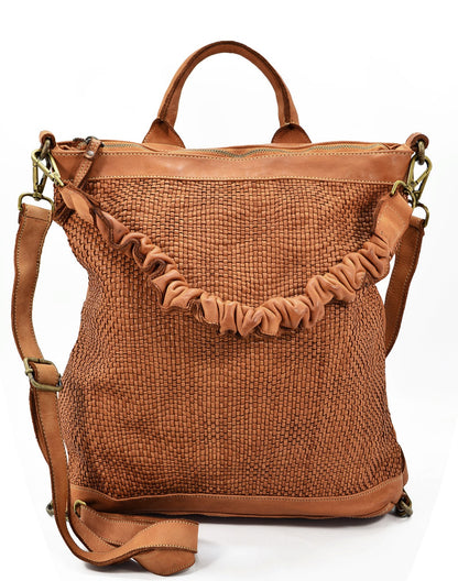 AJACCIO● 2in1 Tote Shopper Bag with Backpack Function beige-taupe