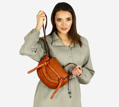 SICILIANA Kleine Leder Umhängetasche Crossbody für Damen