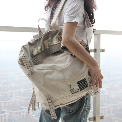 Unisex Shoulder Bag Canvas 2in1 Worn During Walk Modern Street Style Sacktaschen.com